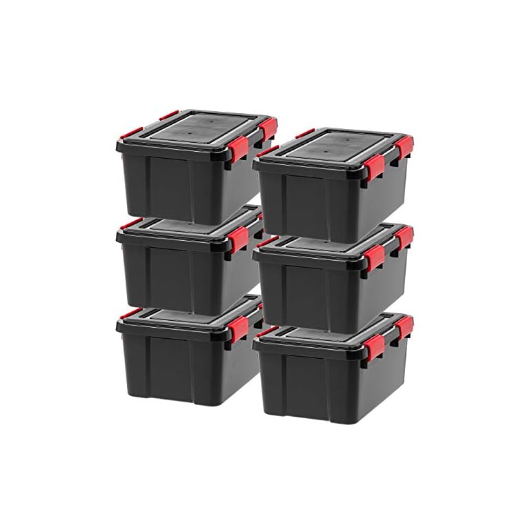 IRIS USA 19 Quart WEATHERPRO Plastic Storage Box With Durable Lid And