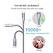 USB Type C Cable Fast Charger,(2-Pack 3.3FT+6.6FT) USB-A 2.0 to USB-C Nylon Braided Fast Charging Cord, for Samsung Galaxy S10 S9 S8 Plus,Note10 9 8,MacBook,Nintendo Switch, Pixel,(Grey)
