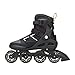 Rollerblade Macroblade 80 Mens Adult Fitness Inline Skate - Black/Orange - 80 mm / 82A Wheels with SG5 Bearings - Performance Skates - US Size 8, Black/Orange, Size 8