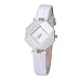 yunanwa 5 Pack Women Ladies Watches Quartz Wristwatch Leather/Mesh Brand Wholesale Prism Watch (Style 1:5pcs Leather Brand)