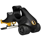HeadBlade LE ATX Men's Head Shaving Razor - Black - Rigid Body with Multiblade Design and Non Slip Rubber Ring for Easy Reach, Close Shave
