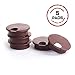 URAS STORE-BROWN Desk Grommet for Wires Cords -Plastic Cord Cable Hole Cover -Office Desk-TV Stand-Workstation- PC Grommets -5(pack)