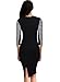 Miusol Women's Business Hounds-Tooth Print Work Bodycon Pencil Dress