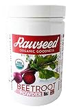 Rawseed Organic Beet Root Powder "Beta vulgaris" 1 Lb (16 oz) with a High Nitrate Content. Non - Irradiated Non-sulfites - No Anti Caking Ingredients-Vegan - Gluten Free - Product of India