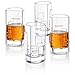 JoyJolt Revere 4-Pack Heavy Base Shot Glass Set, 2-Ounce Ultra Clear Shot Glasses