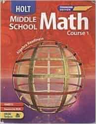 Holt middle school math textbook picture