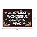 Attraction Design Christmas Outdoor Indoor Entrance Doormat, Non Slip Rubber Backing Door Mat, Low-Profile Mats for Entry Garage Patio High Traffic Areas, Christmas Holiday Doormat Entry Floor Mat