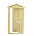 Exterior Solid Wood Door With Steepletop 1/12 Dollhouse Miniature by Generic