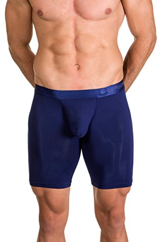 Spectra 2.0 Collection - AnatoFREE Boxer Brief 9 inch Leg - Abyss Blue - Medium