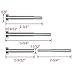 BLIKA 20 Pack Stainless Steel Invisible Receiver and Swage Stud End for 3/16 Inch Cable Railing, Deck Stair Threaded End Fitting for 2