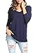 levaca Women's Long Sleeve V Neck High Low Split Loose Casual Pullover Sweaters