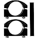 Power Tank ABC-2465 Billet Aluminium Black Large Jeep Roll Bar Clamp - Pair