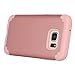 Pandawell Compatible Galaxy S7 Case, [Corner Protection] Slim Thin Hybrid Dual Layer Shock Absorbing Impact Resist Case Cover for Samsung Galaxy S7 (Rose Gold)