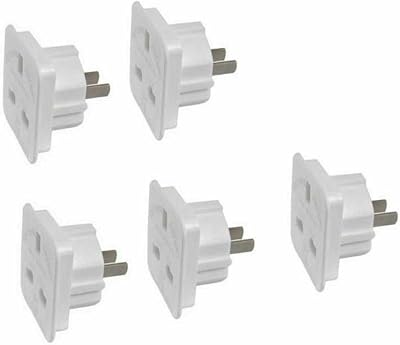 AAA PRODUCTS High Grade Travel Plug UK to USA Adapter 5 Pack