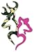 Camo Buck and Pink Doe Heart Deer Camouflage sticker decal 4