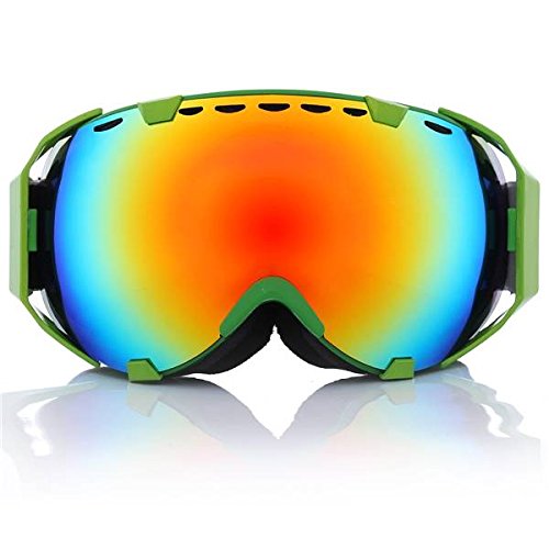 Pink Lizard Outdoor Motorcycle Ski Goggles Spherical Dual Lens Snowboard Polarized Glasses