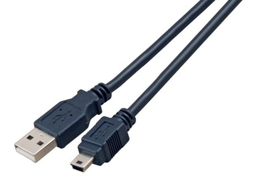 EFB USB 2.0 Connection Cable Male Type A to Mini Male Type B Classic 1 m Black