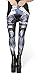 QZUnique Women's Robot Armor Pattern Ankle Length Elastic Tights Leggings Yoga Pants