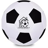 Noetifex Size 4 Soft Fabric Soccer Ball Safe Silent Indoor Ball for Youth, Lightweight House Training Ball for Dribbling &amp; Juggling at Home(Deflated)