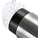 Home Intuition Toilet Brush & Holder Set, Bathroom Bowl Scrubber with Holder (1 Pack, Stainless Steel)