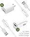 iPhone 8 Charger set, iPhone X / 8/8 Plus / 7 Plus / 7 / 6S / 6 Charger 5W – 2.1 Amp Power adapter Apple MFi Certified Lightning to USB Cable Kit by Ixir – (1 Wall Charger + 1 Cable + 2 Cables)