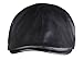 WDSKY Men's Vintage Pu Leather Flat Newsboy Cap for Driving Black