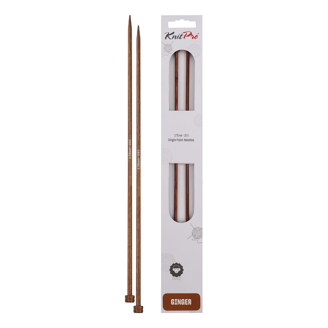 KnitPro Ginger Single Pointed Needles 10" (25cm) | 3.75mm — image 1