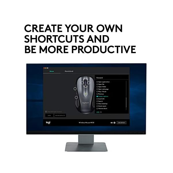 Logitech-M510-Wireless-Mouse-24-GHz-with-USB-Unifying-Receiver-1000-DPI-Laser-Grade-Tracking-7-Buttons-24-Months-Battery-Life-PC-Mac-Laptop-Black Logitech M510 Wireless Mouse, 2.4 GHz with USB Unifying Receiver, 1000 DPI Laser-Grade Tracking, 7-Buttons, 24-Months…