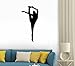 Wallmonkeys WM120817 Cheer Silhouette Style 9 - Black Peel and Stick Wall Decals (12 in H x 6 in W)