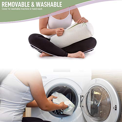 Healthex Cervical Neck Roll Pillow Cylinder Round Cushion Bolster