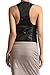 TheMogan Women's V-Neck Satin Back Button Up Tuxedo Vest Black 3XL