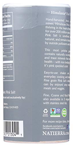 Natierra Himalania Himalayan Shaker, Fine Pink Salt, 13 Ounce - Image 5