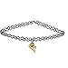LUX ACCESSORIES Gold Tone Player 1 2 Gamer BFF Broken Heart Choker Set (2pc)