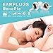 Sleeping Ear Plugs-Ultra Comfortable & Reusable Noise Reduction Earplugs for Light Sleepers & Snoring Spouse, 29NRR (32SNR) for Snoring Travel Working (Black)