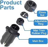 Double Dragon N-Type 7-Pin Trailer Plug Adapter 12V Waterproof Towbar Socket view 2