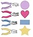 Hand Punch - Shape Puncher, 1/4 Inch - Great for Crafting and Fun Projects - 4 Different Shapes - Heart, Circle, Star, Rectangle - Value Set