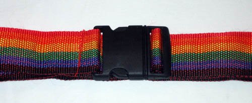 New 4 Travel Luggage Suitcase Strap Baggage Backpack Bag Rainbow Color Belt !