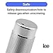 ICO Replacement Aluminum Charger Holder for Whipped Cream Dispenser, Silver