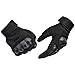 Tactical Gloves , ADiPROD (1 Pair) Hard Knuckle Full Finger for Outdoor Shooting Army Airsoft Gear (Black, X-Large)