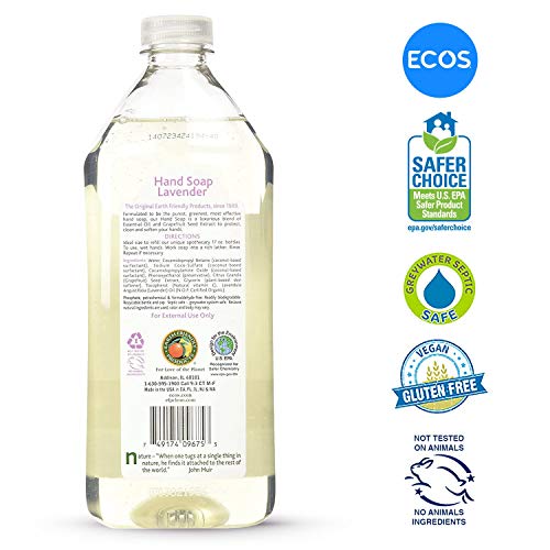 ECOS Hand Soap, Hypoallergenic Lavender, 32oz Refill by Earth Friendly Products Pricepulse