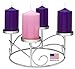 Pillar Advent Candle Set of 4 - Advent Pillar Candles - Made in The USA - Advent Candles for Advent Wreaths and Advent Rings Candle Holder- Premium Hand Dipped Drip-Less Candles