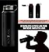 IRON °FLASK Sports Water Bottle - 40 oz, 3 Lids (Straw Lid), Leak Proof, Vacuum Insulated Stainless Steel, Modern Double Walled, Simple Thermo Mug,