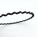 JIALEEY Hair Hoop Band, Unisex Black Spring Wavy Metal Hair Band Men Women Sports Headband Headwear Accessories