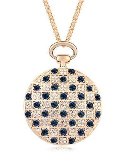 Mondaynoon Women's Swarovski Elements Austrian Crystal Long Necklace Sweater Chain South Window
