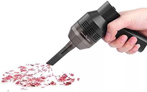 Uleipard Handheld Cordless Computer Vacuum Cleaner, Portable USB Charger Input Vacuum Cleaner For Bedroom Computer, Car, Laptop, Keyboard, Pet (Black)