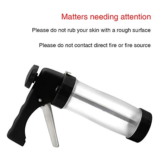 Cookie Press Making Gun Biscuits Cake Tool Cookie Press Kit with 16 Discs and 6 Icing Tips Cookie Press Maker Machine Dessert Decoration (Black)