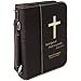 with God All Things are Possible | Holy Bible Cover with Cross | Personalized (Black Gold)