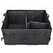 EZOWare Trunk Organizer Cargo Trunk Collapsable Storage Container Bin Box with Handle for Minivan, Vans, Cars, SUV Rear or Backseat - Black