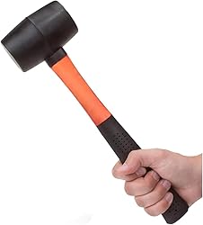 Edward Tools Rubber Mallet Hammer 16 oz - Durable