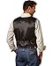 Scully Men's Suede Leather Western Vest, Expresso Boar Suede, XL